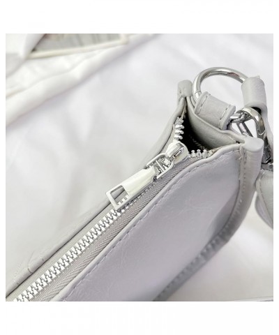 Small Shoulder Bag for Women Trendy Retro Crossbody Shoulder Purse PU Leather Handbag Designer Clutch Purse Grey $15.36 Totes