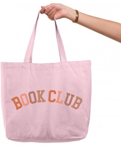 Book Club Zippered Tote Bag - Book Aesthetic Bag - Book Themed Present White $12.70 Totes