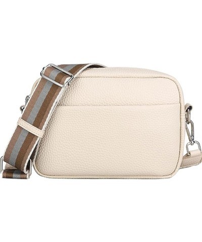 Small Crossbody Bag for women, Vegan Leather Women Crossbody Purse Shoulder Bag with Adjustable Wide Strap Beige $11.25 Cross...