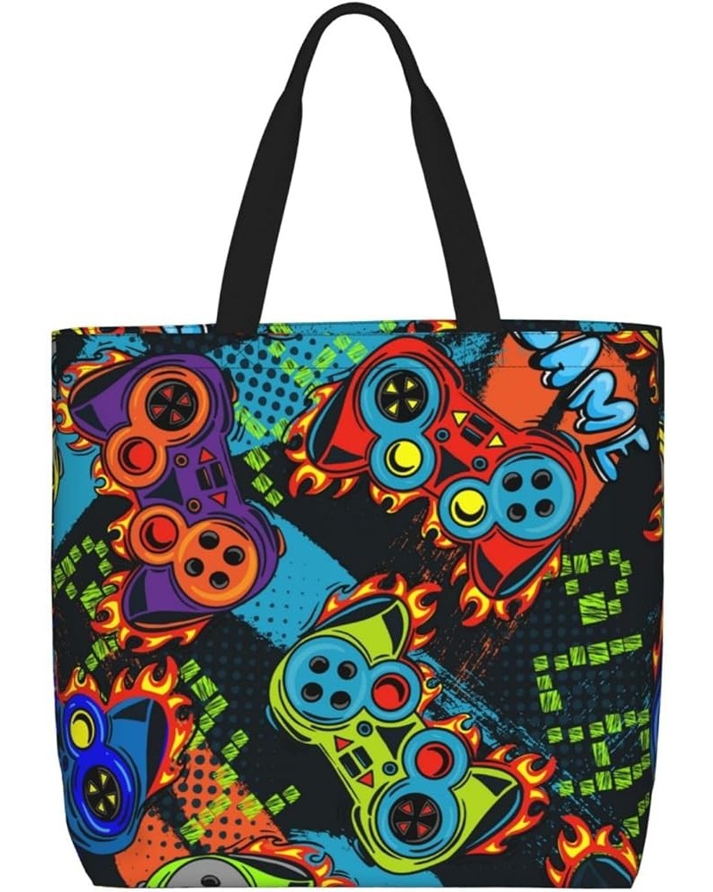 Tote Bag for Summer Beach Shoulder Bag with Large Capacity for Women Ideal for Holidays Pattern (676) $12.24 Totes