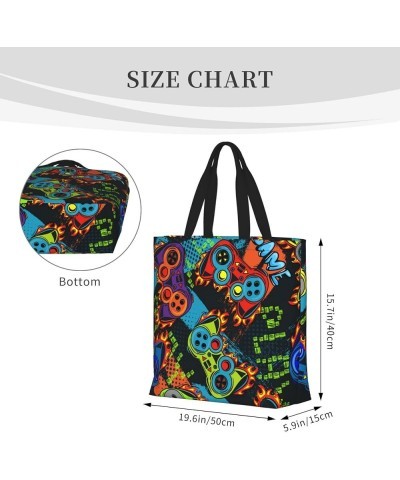 Tote Bag for Summer Beach Shoulder Bag with Large Capacity for Women Ideal for Holidays Pattern (676) $12.24 Totes