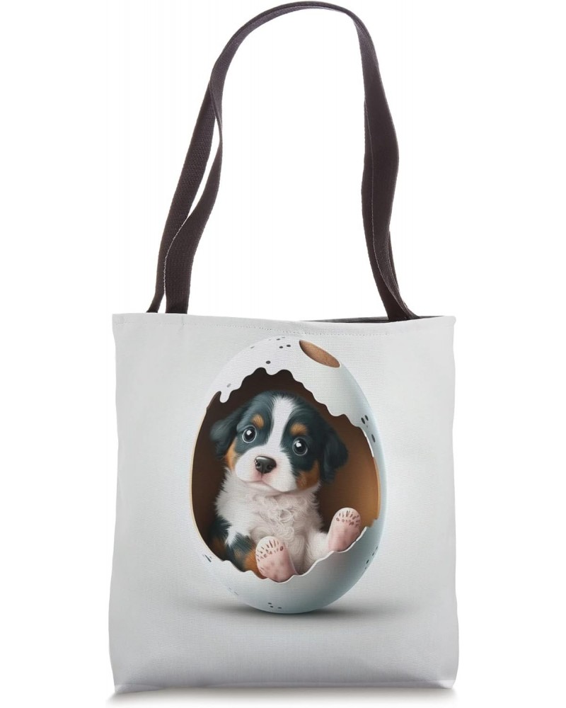 Funny dog in the egg Design dog owner Humor Sarcastic puppie Tote Bag $13.07 Totes