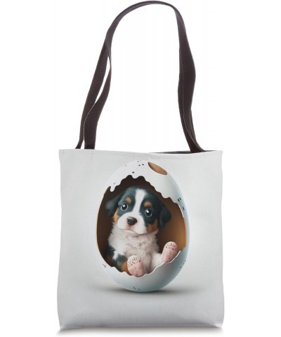 Funny dog in the egg Design dog owner Humor Sarcastic puppie Tote Bag $13.07 Totes