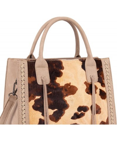 Wrangler Tote Bag for Women Western Cowhide Purse and Wallet Set Horsehair Khaki $49.39 Handbags