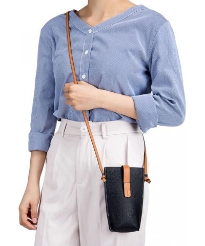 Lightweight Crossbody Bag Leather Shoulder Handbag Casual Travel Cell Phone Purse Wallet for Women (Blue) Grey $15.56 Totes