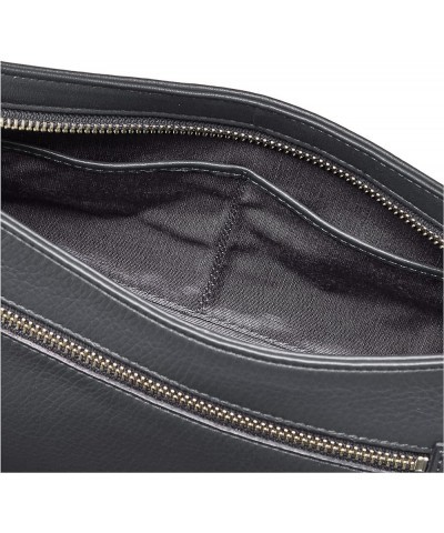 Bag Shoulder 2-Way Leather Charcoal $65.95 Shoulder Bags