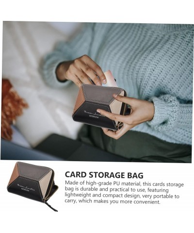 5pcs Credit Card Bag Portable Wallet Womens Black Wallet Business Storage Womans Wallet Cards Wallet Leather Womens Wallet Wi...