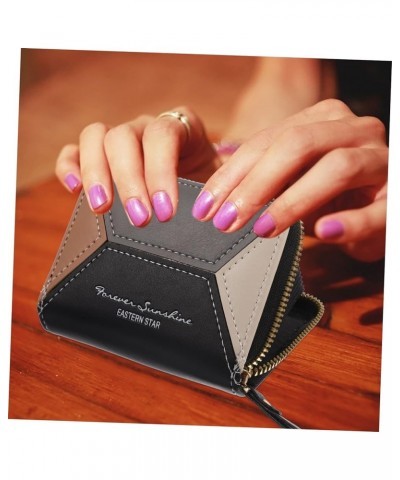 5pcs Credit Card Bag Portable Wallet Womens Black Wallet Business Storage Womans Wallet Cards Wallet Leather Womens Wallet Wi...