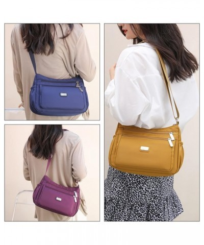 Crossbody Bag for Women Waterproof Shoulder Bag Messenger Bag Casual Nylon Purse Handbag Lightweight Pocketbooks Purple $19.6...