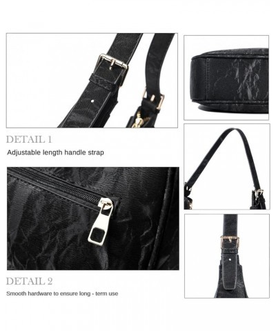 Small Crescent Shoulder Bags Purses for Women Retro Classic Clutch Hobo Tote Purse and Handbag Cute Crossbody Bags R Black $1...