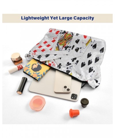 Ladies Soft Plush Underarm Bag Poker-card-las-vegas Fluffy Shoulder Bag Women Furry Purse Handbag $15.68 Shoulder Bags