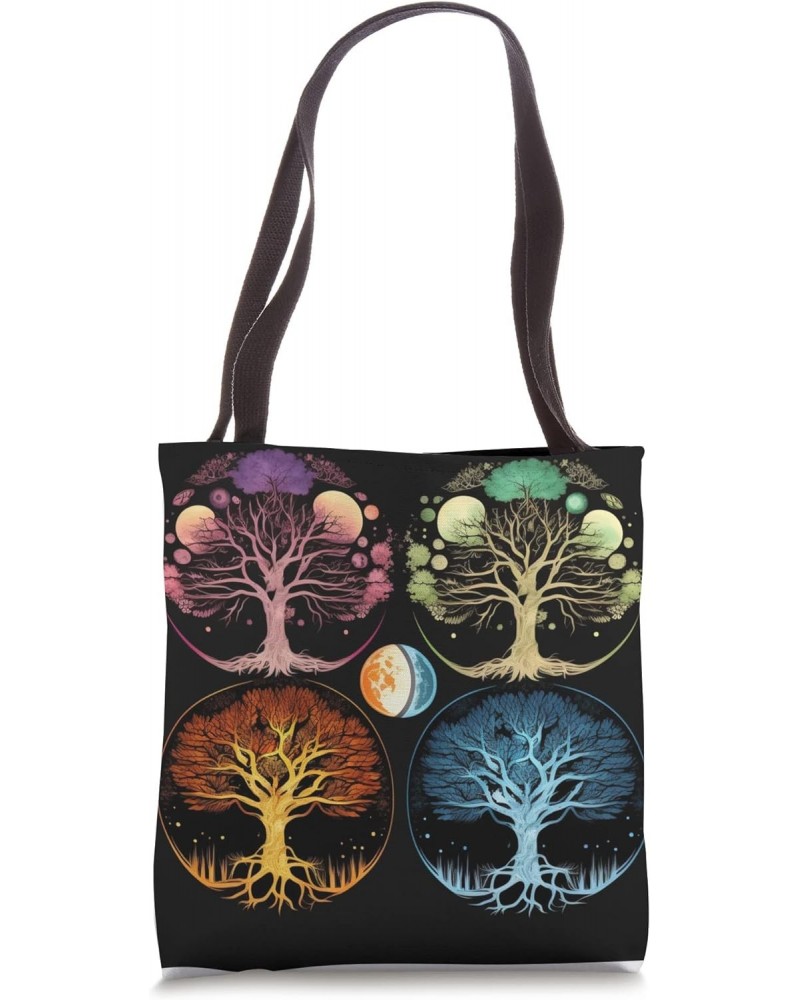 Phases Moon Tree Life Chakra Spiritual Healing Tote Bag $9.26 Totes