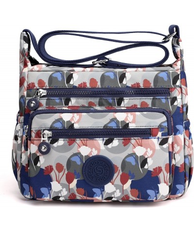 Women Shoulder Handbag Roomy Multiple Pockets Bag Ladies Crossbody Purse Tote Top Handle Satchel Floral&floral $13.44 Totes