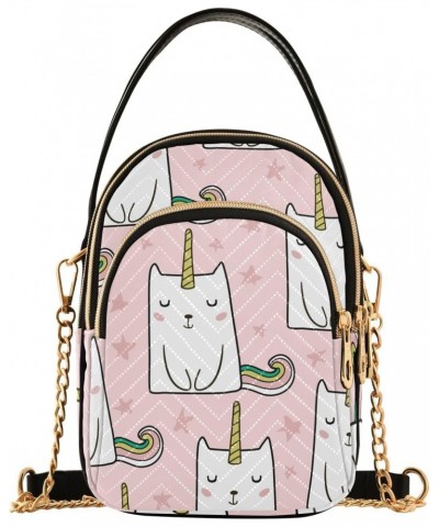 Cartoon Cute Cats Unicorn Joko lvery Cross Body Purse Crossbody Bags Chain Handbag Shoulder Bag for Gifts Women Work $12.09 C...