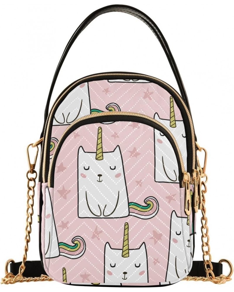 Cartoon Cute Cats Unicorn Joko lvery Cross Body Purse Crossbody Bags Chain Handbag Shoulder Bag for Gifts Women Work $12.09 C...