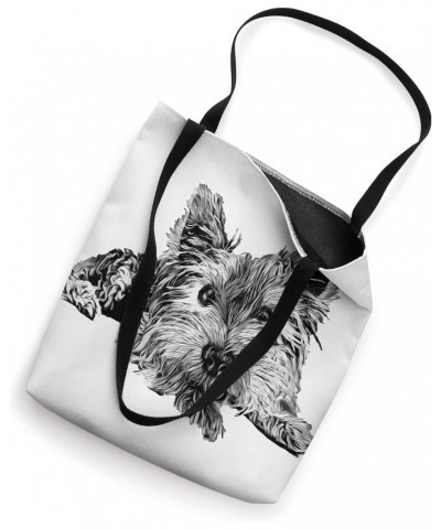 Yorkie Funny Yorkshire Terrier Black & White Popart Dog Gift Tote Bag $12.95 Totes