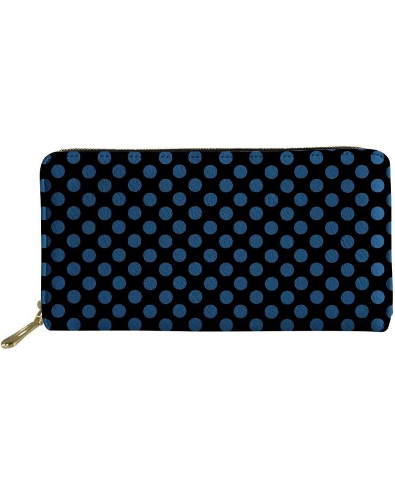 Clutch Evening Bag Cute Polka Dot Formal Handbag Simple Classy Purse for Women Black Navy Polka Dot $9.19 Evening Bags