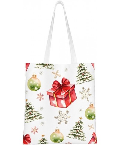 Merry Christmas Single Shoulder Fashion Canvas Tote Shopping Bags Handbags For Men And Women Merry Christmas31 $9.94 Totes