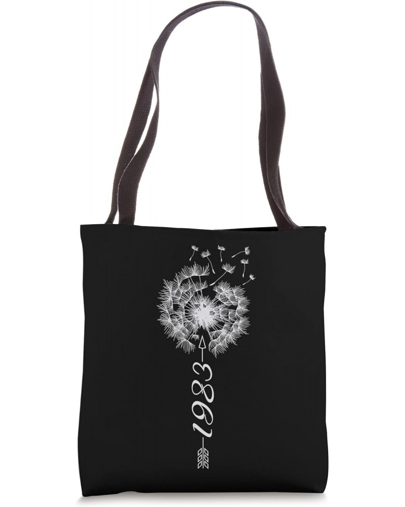 Just Year Birthday 1983 Gift Cute Dandelion Flower Breathe Tote Bag $14.81 Totes