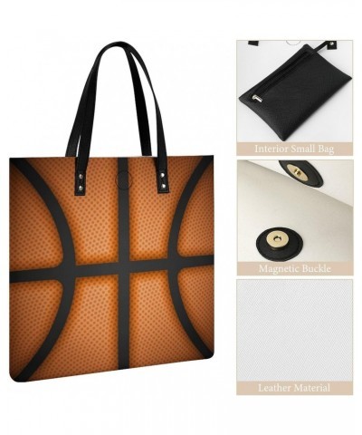 Basketball Background Printed Tote Bag for Women Fashion Handbag with Top Handles Shopping Bags for Work Travel $17.47 Totes