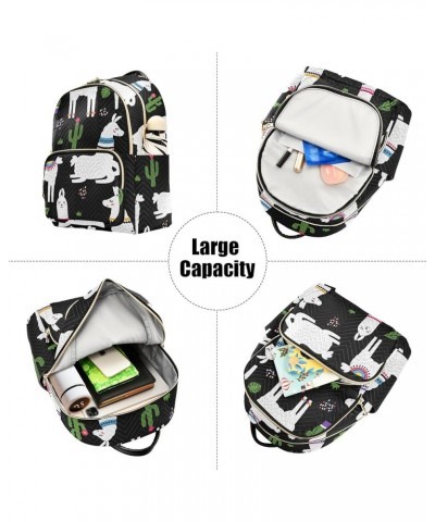 Mini Backpack Purse for Women Lightweight Girls Small Size Cute Animal Alpaca School Teens College Traveling Small $19.46 Bac...