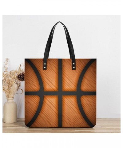 Basketball Background Printed Tote Bag for Women Fashion Handbag with Top Handles Shopping Bags for Work Travel $17.47 Totes