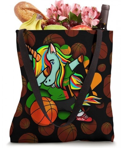 Dabbing Unicorn Zambia Basketball Fans Jersey Zambian Flag Tote Bag $13.45 Totes