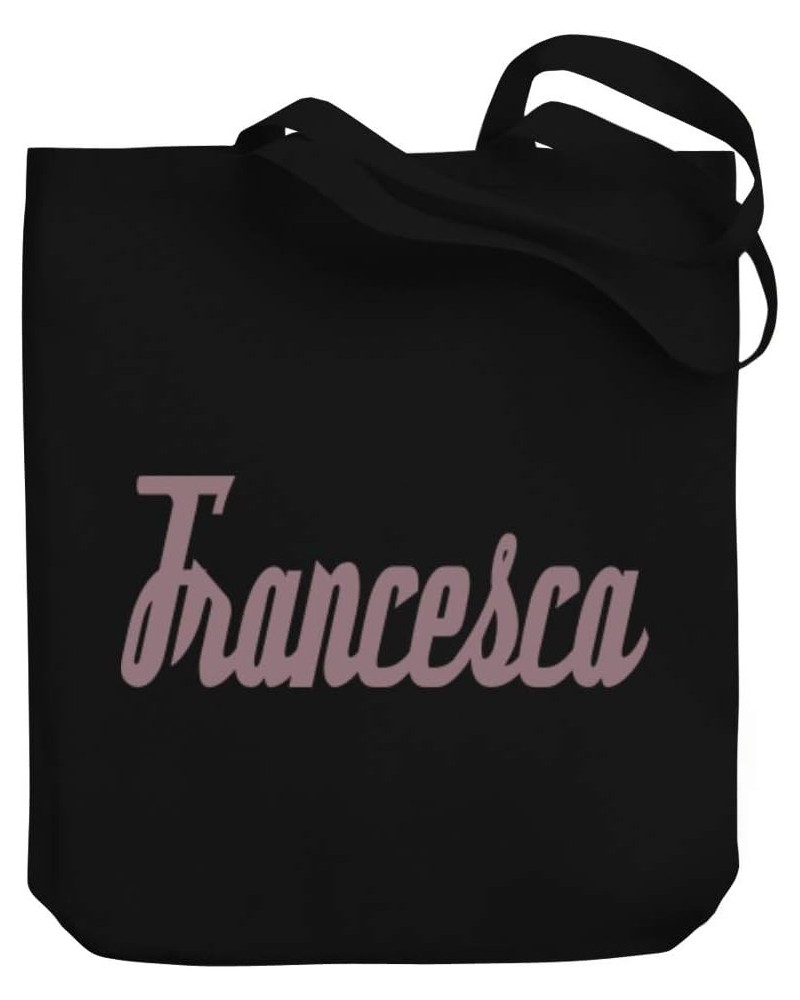 Francesca Italic Font Canvas Tote Bag 10.5" x 16" x 4 $23.99 Totes