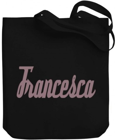 Francesca Italic Font Canvas Tote Bag 10.5" x 16" x 4 $23.99 Totes