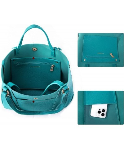 Tote Bag for Women Purses and Handbags Top Handle Satchel Bag Large Shoulder Handbag Turquoise $15.05 Hobo Bags