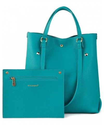 Tote Bag for Women Purses and Handbags Top Handle Satchel Bag Large Shoulder Handbag Turquoise $15.05 Hobo Bags