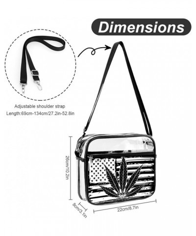 Large Fashion Shoulder Bag Transparent Crossbody Bag With Adjustable Strap Color129 $14.03 Totes