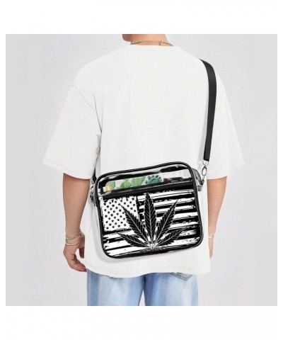 Large Fashion Shoulder Bag Transparent Crossbody Bag With Adjustable Strap Color129 $14.03 Totes