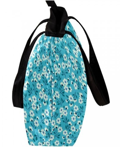 Handbag Cute Blue Floral Pattern Size: 11.8x4.1x15.4 inches storage bag Handbag $12.73 Handbags