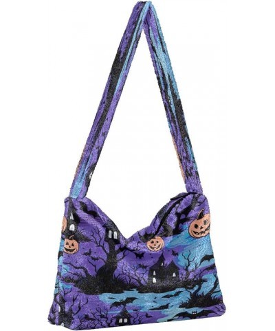 Art Mandala Abstract Women Shoulder Bag Tote, Book Bags for Women, Womens Outdoor Bag Cute Halloween on Purple-3 $11.74 Shoul...