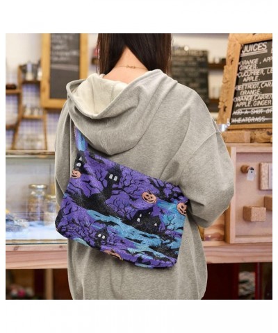 Art Mandala Abstract Women Shoulder Bag Tote, Book Bags for Women, Womens Outdoor Bag Cute Halloween on Purple-3 $11.74 Shoul...