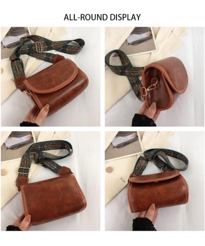 Vintage Crossbody Bag with Guitar Strap for Women Trendy Vegan Leather Small Shoulder Handbag Purse (black) Green $30.50 Totes