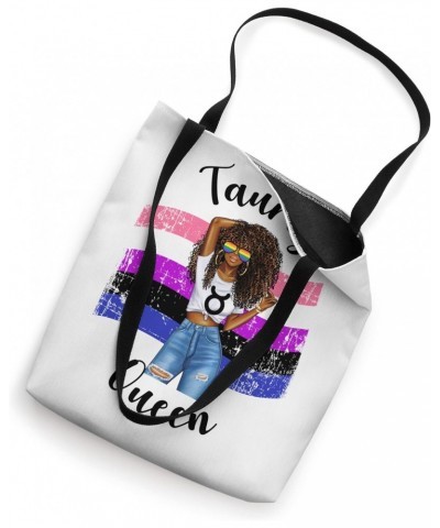 Omnisexual Taurus Queen Black Womens Girls Zodiac Cute Tote Bag $14.35 Totes