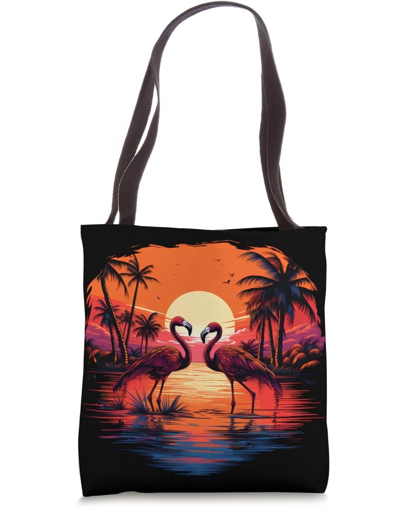 Flamingos Tropical Beach Design Tote Bag $12.41 Totes