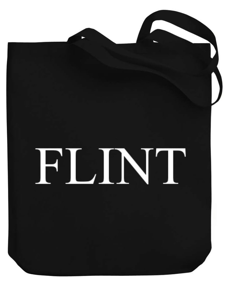 Flint Larger Font Canvas Tote Bag 10.5" x 16" x 4 $19.60 Totes