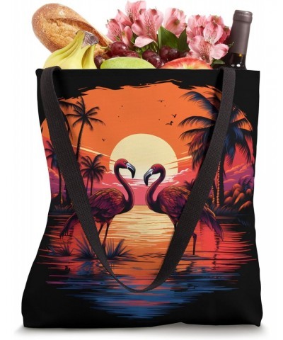 Flamingos Tropical Beach Design Tote Bag $12.41 Totes