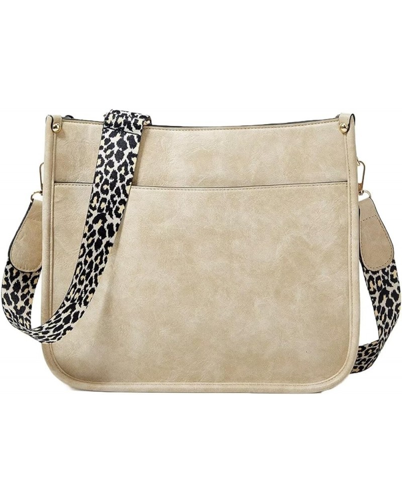 Crossbody Purses for Women, Leather Bags Crossbody with Adjustable Strap, Women's Shoulder Handbags Beige $11.23 Shoulder Bags