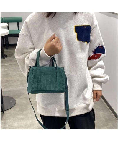 Mini Corduroy Crossbody Phone Purse Small Wallet Tote Bag Casual Shoulder Little Handbag for Women A-green $9.04 Totes