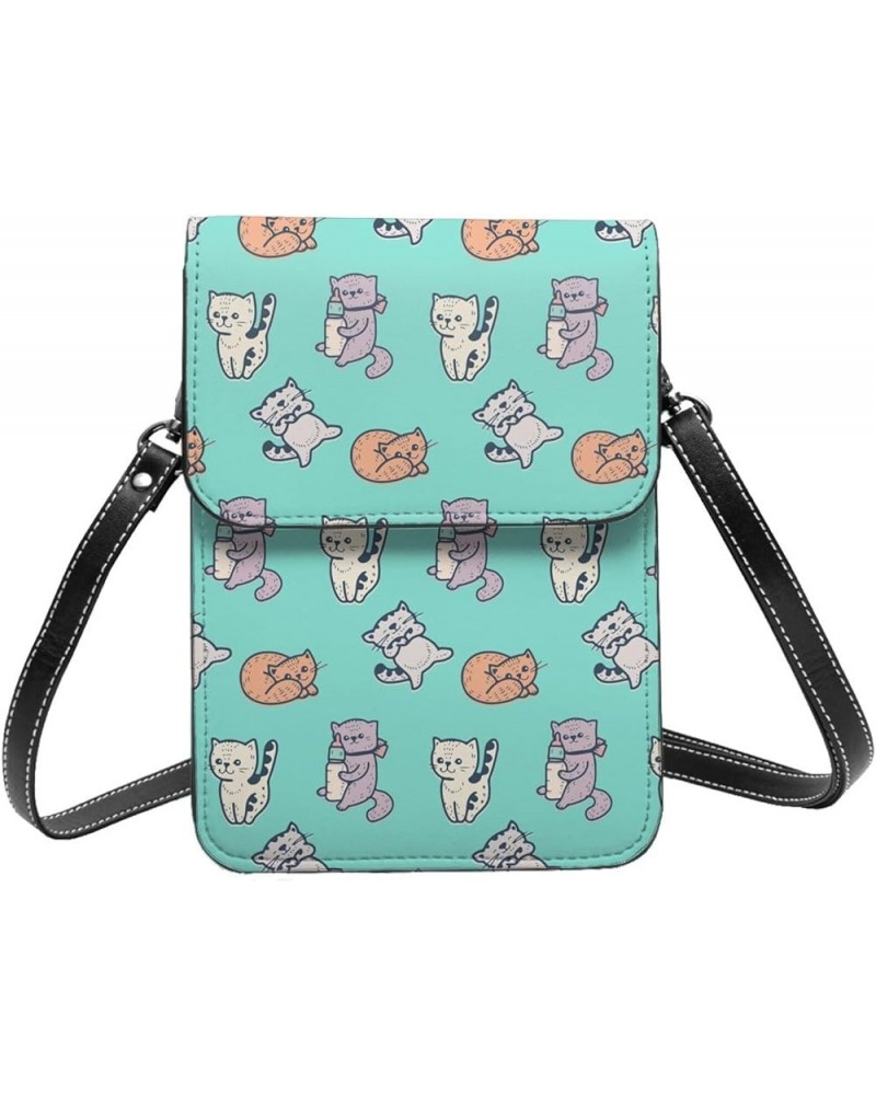 Womens Crossbody Bags Cute Cats Pattern Phone Bag Wallet Purses Adjustable Strap Cute Cats Pattern (8) $13.74 Crossbody Bags