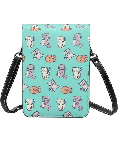 Womens Crossbody Bags Cute Cats Pattern Phone Bag Wallet Purses Adjustable Strap Cute Cats Pattern (8) $13.74 Crossbody Bags