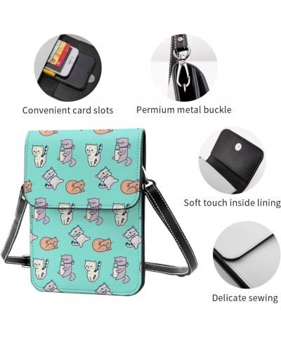 Womens Crossbody Bags Cute Cats Pattern Phone Bag Wallet Purses Adjustable Strap Cute Cats Pattern (8) $13.74 Crossbody Bags