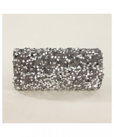 Beaded Sequins Money Purse Bling Purses Sequin Purse Evening Clutch Crossbody Shoulder Handbag for Party Prom Wedding Silver ...