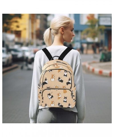 Hipster Puppy Dog Animal Women Backpack Purse Ladies Fashion Shoulder Bag Daypack Travel Bag 10L Small $19.59 Backpacks