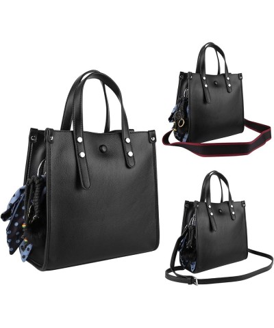 Women Outdoor Travel College Shopping Office Professional Leather Clutch Tote Arm Shoulder Bag Black $17.50 Totes