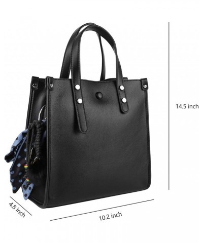 Women Outdoor Travel College Shopping Office Professional Leather Clutch Tote Arm Shoulder Bag Black $17.50 Totes